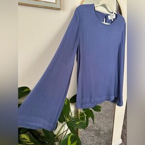 Cloth & Stone Anthropologie Wedgewood Bell Sleeve Top